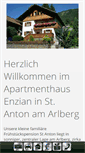 Mobile Screenshot of enzian-arlberg.at